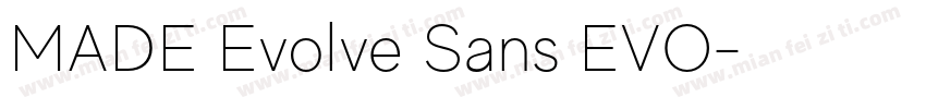 MADE Evolve Sans EVO字体转换